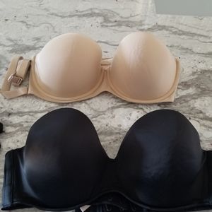 CACIQUE 46C SET OF 2 STRAPLESS / Strapped BRAs